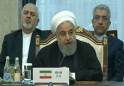 روحانی در نشست شانگهای: در عراق و سوریه برای صلح جنگیده ایم / اعضای برجام به تعهدات خود عمل کنند / برای حل مسأله فلسطین، رویکرد دموکراتیک ارائه کردهایم؛ نمیخواهیم هیچ ملتی را به دریا بریزیم و غرق کنیم