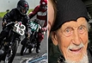 شرکت در مسابقه موتورسواری در ۹۷ سالگی +عکس