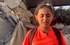 ویدیو/ دختر کوچک فلسطینی: مگر ما چه گناهی کرده‌ایم؟