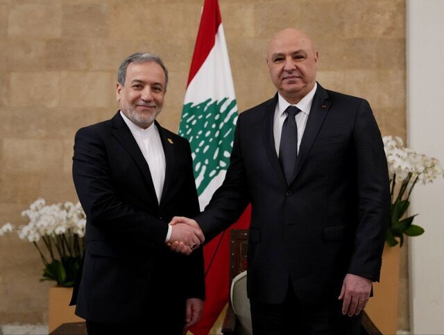 عراقچی با رئیسجمهور لبنان دیدار و گفتوگو کرد عراقچی با رئیسجمهور لبنان دیدار و گفتوگو کرد