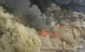 ویدیو/ تصاویری از آتش‌سوزی شدید در بازارچه جنت‌آباد