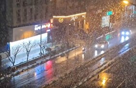 ویدیو/ آسمان تهران برفی شد