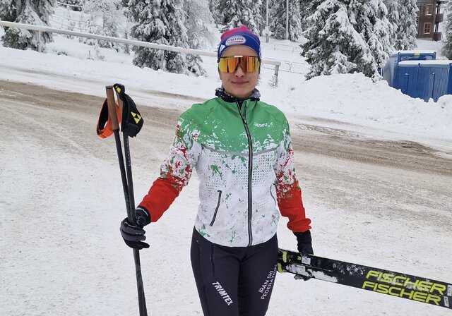 تمرین دخترالمپیکی در دمای ۲۷- درجه؛