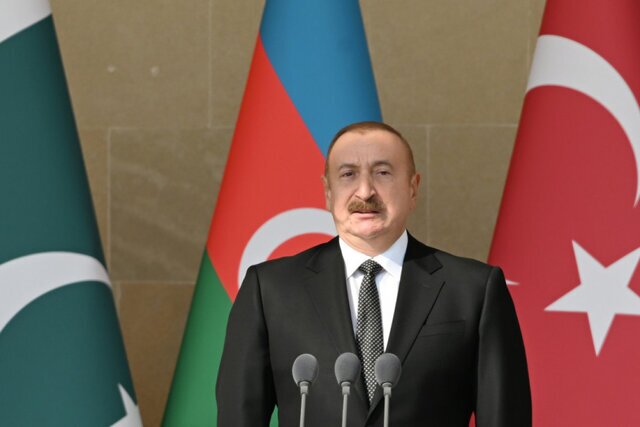 پیام تسلیت علی‌اف به پزشکیان در پی شهادت رهبری