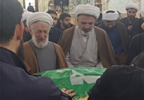 ویدیو/ لحظه وداع کاظم صدیقی با فرزند مرحومش