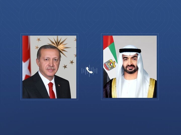 گفتوگوی تلفنی رئیس امارات و اردوغان گفتوگوی تلفنی رئیس امارات و اردوغان