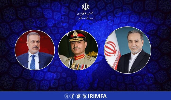 گفتوگوی عراقچی با فرمانده ارتش پاکستان و هاکان فیدان | هشدار عراقی نسبت به هرگونه اقدام ماجراجویانه از سوی ارتش آمریکا گفتوگوی عراقچی با فرمانده ارتش پاکستان و هاکان فیدان | هشدار عراقی نسبت به هرگونه اقدام ماجراجویانه از سوی ارتش آمریکا