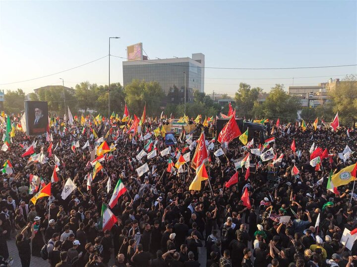 وداع باشکوه با رهبر شهید ایران در نجف اشرف
