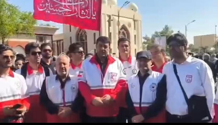 رئیس جمعیت هلالاحمر: تاکنون هیچ حادثهای در مراسم تشییع رهبر شهید در نجف گزارش نشده است رئیس جمعیت هلالاحمر: تاکنون هیچ حادثهای در مراسم تشییع رهبر شهید در نجف گزارش نشده است