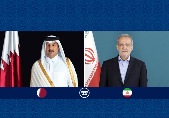 گفتوگوی تلفنی پزشکیان و تمیم بن حمد آل ثانی | قدردانی از نقش قطر در ایجاد تفاهم ایران و آمریکا گفتوگوی تلفنی پزشکیان و تمیم بن حمد آل ثانی | قدردانی از نقش قطر در ایجاد تفاهم ایران و آمریکا