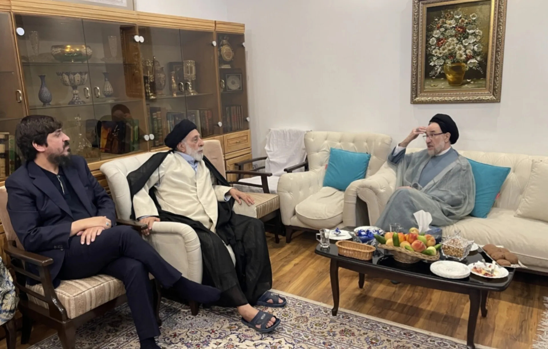 دیدار سید محمدخاتمی و برادر رهبر شهید انقلاب