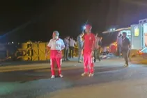 واژگونی اتوبوس در محور راور- دیگ رستم