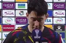 ویدیو / عذرخواهی تاثیرگذار سون پس از حذف کره جنوبی؛ ستاره توان حرف زدن نداشت