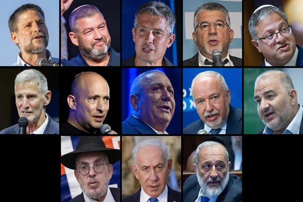 آخرین نتایج انتخابات پارلمانی اسرائیل؛ ائتلاف نتانیاهو با ۵۷ کرسی پیشتاز شد آخرین نتایج انتخابات پارلمانی اسرائیل؛ ائتلاف نتانیاهو با ۵۷ کرسی پیشتاز شد