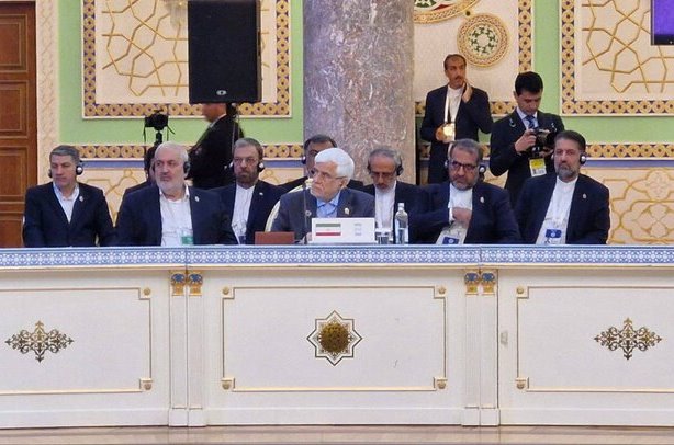 عارف در اجلاس شانگهای: ایران دفاع مشروع را حق خود می‌داند و صلح را بر تقابل ترجیح می‌دهد