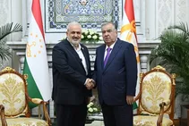 دیدار و گفت‌وگوی وزیر نیرو با امامعلی رحمان، رئیس‌جمهور تاجیکستان
