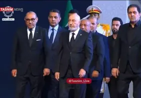 ویدیو/ ادای احترام رئیس‌جمهور عراق به پیکر امام شهید