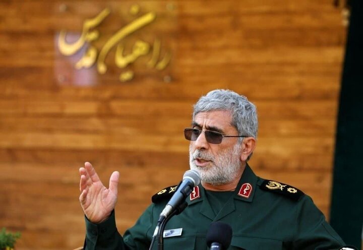 سردار قاآنی: آرمان فلسطین، از بحر تا نهر، بیش از هر زمان دیگری زنده و دستیافتنی است سردار قاآنی: آرمان فلسطین، از بحر تا نهر، بیش از هر زمان دیگری زنده و دستیافتنی است
