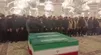 ویدیو / اقامه نماز بر پیکر رهبر شهید در حرم حضرت علی (ع)